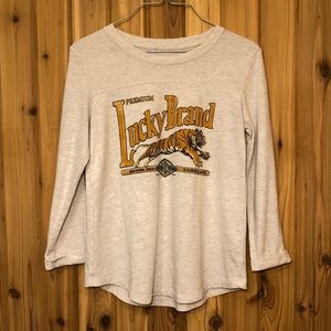Vintage Lucky Brand Long Sleeved T-Shirt, Women’s Small